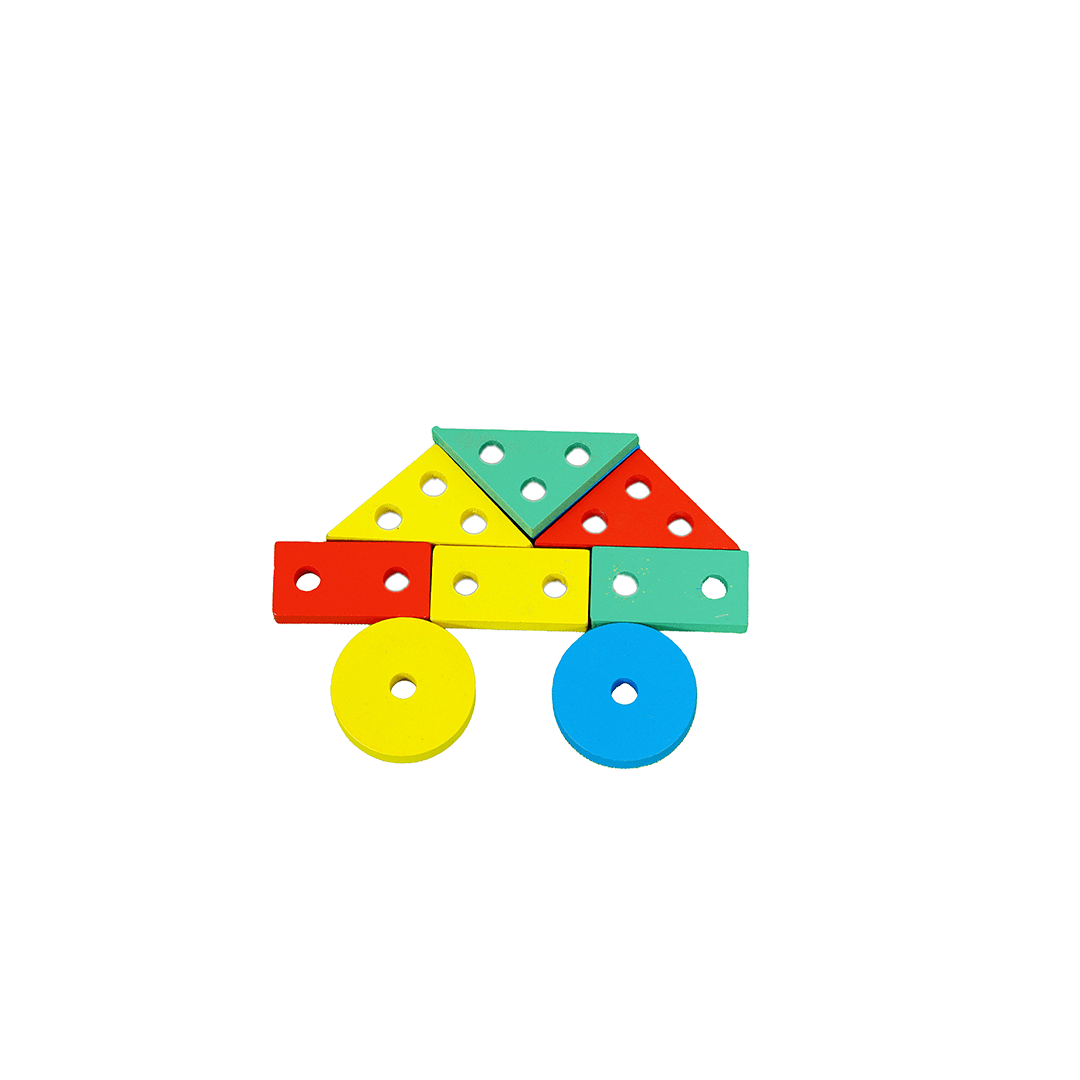 Extrokids Toys Baan Toys Wooden Shape Sorter Train (2 Years+)