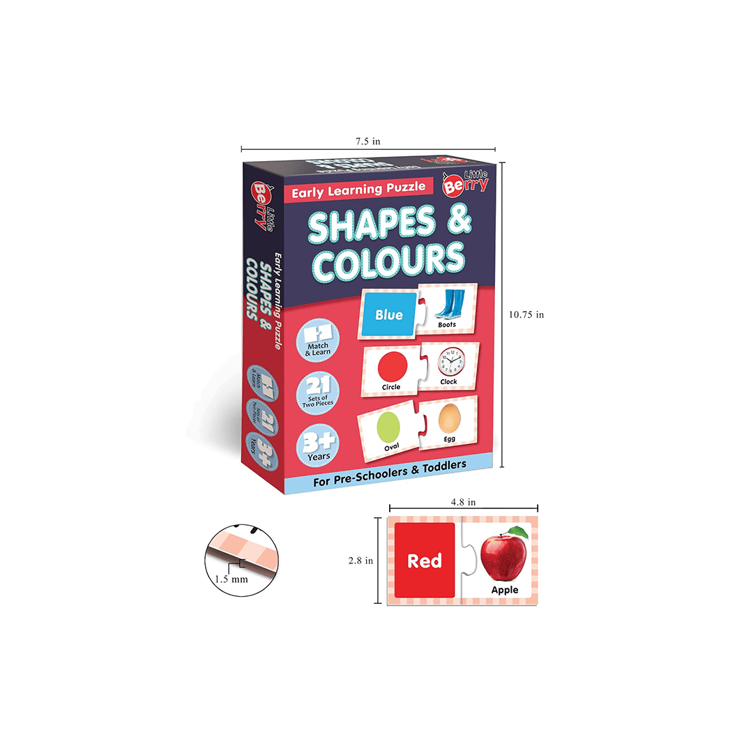 Little Berry Toys Little Berry Shapes & Colours Early Learning Puzzle for Kids (3-7 Years)