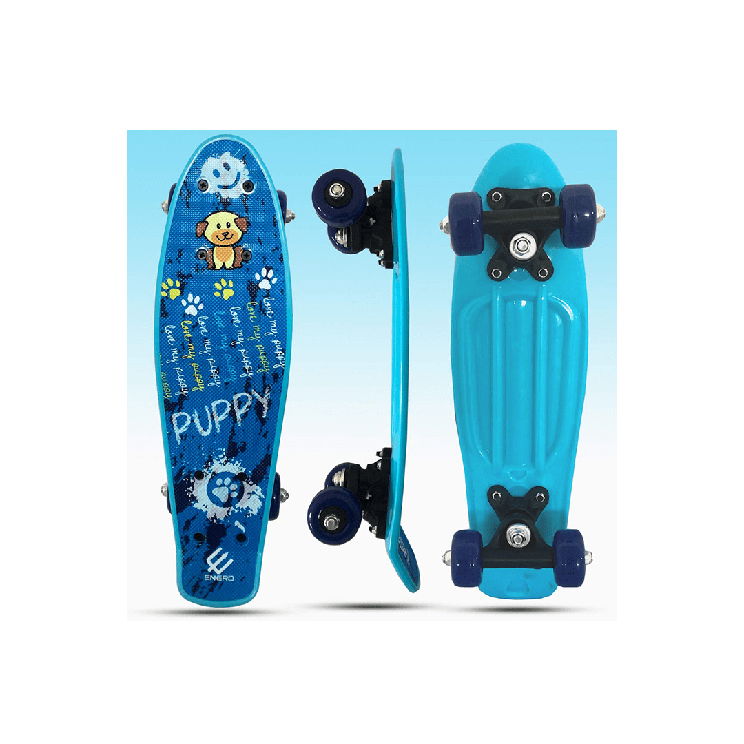 Baybee Ride-ons Baybee Plastic Skateboard with Colorful PU Wheels Complete Cruiser for Kids (5 Years+)