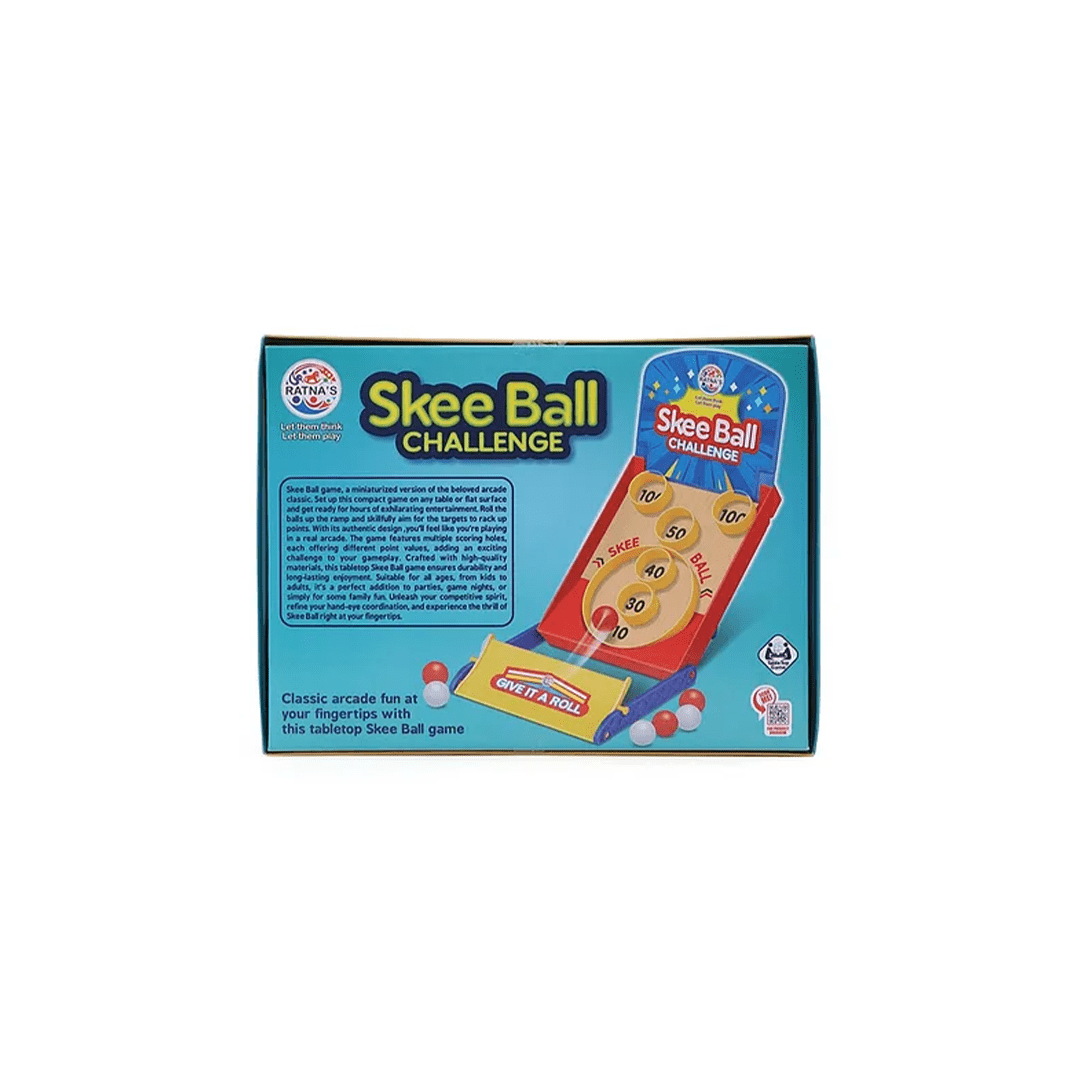Baan Toys Toys Baan Toys Skee Ball Challenge Classic Arcade Board Game Tabletop Fun for Kids & Adults-Multicolor (5 Years+)