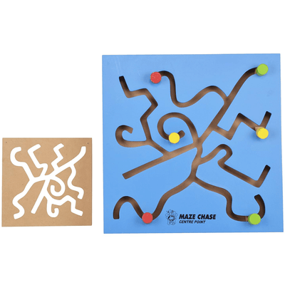 Skillofun Toys Skillofun Wooden Maze Chase - Center Point