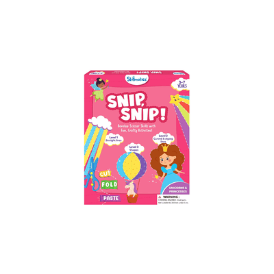 Skillmatics Brain Boosting Skillmatics Snip Snip: Unicorns & Princesses | Art & Craft Activity Kit (ages 3-7)