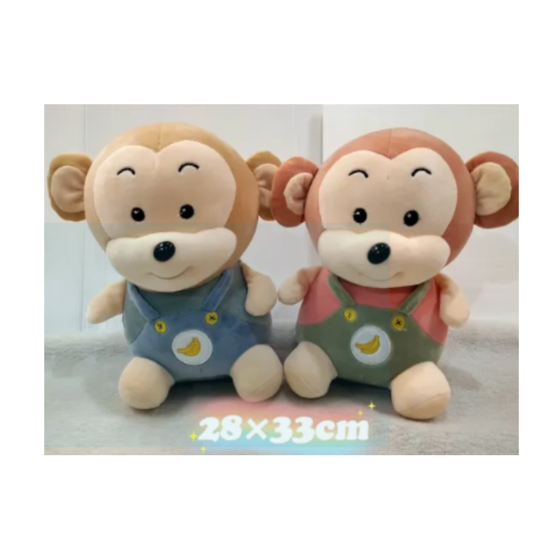 Soft Pink Monkey Plush Toy Stuffed Animal for Kids’ Birthday Gifts (3 years+)