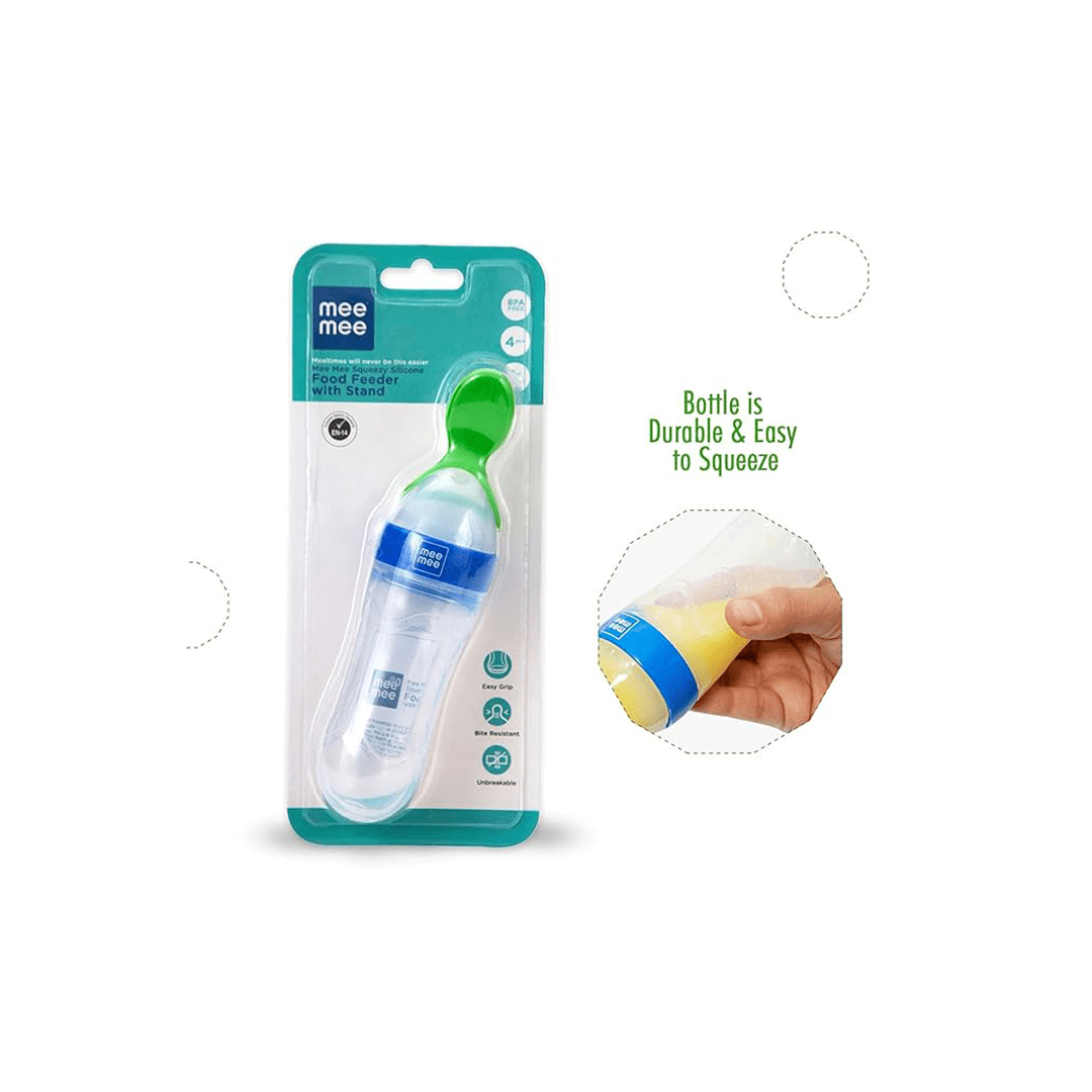Mee Mee Feeding Products Mee Mee Squeezy Silicone Spoon Food Feeder For Babies (6 - 12 Months)