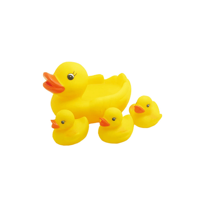 Baan Toys Toys Baan Toys 4 Pcs Squeaky Rubber Duck Family Toy Set for Baby and Toddlers (3 Months+)