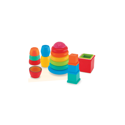 Funskool Toys Funskool Giggles Stack N Nest Toy Set 3 in 1 - Multi Color (6 months+)