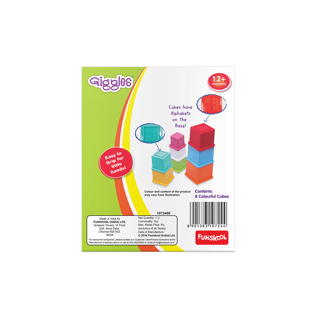 Funskool Toys Funskool Giggles Stacking Cubes (12 Months+)