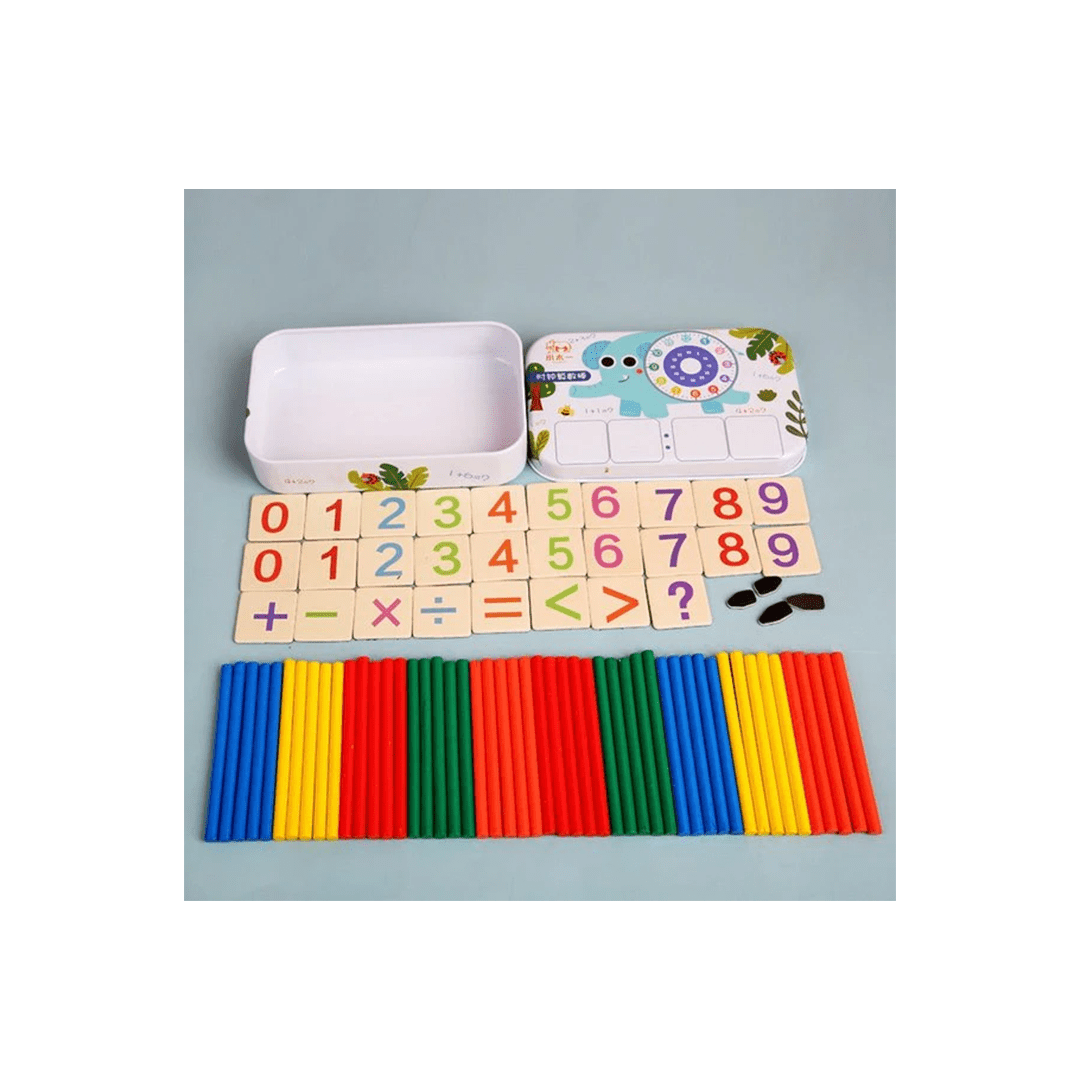 Extrokids Toys Extrokids Wooden Stick Numbers Game With Storage Box (3 Years+)