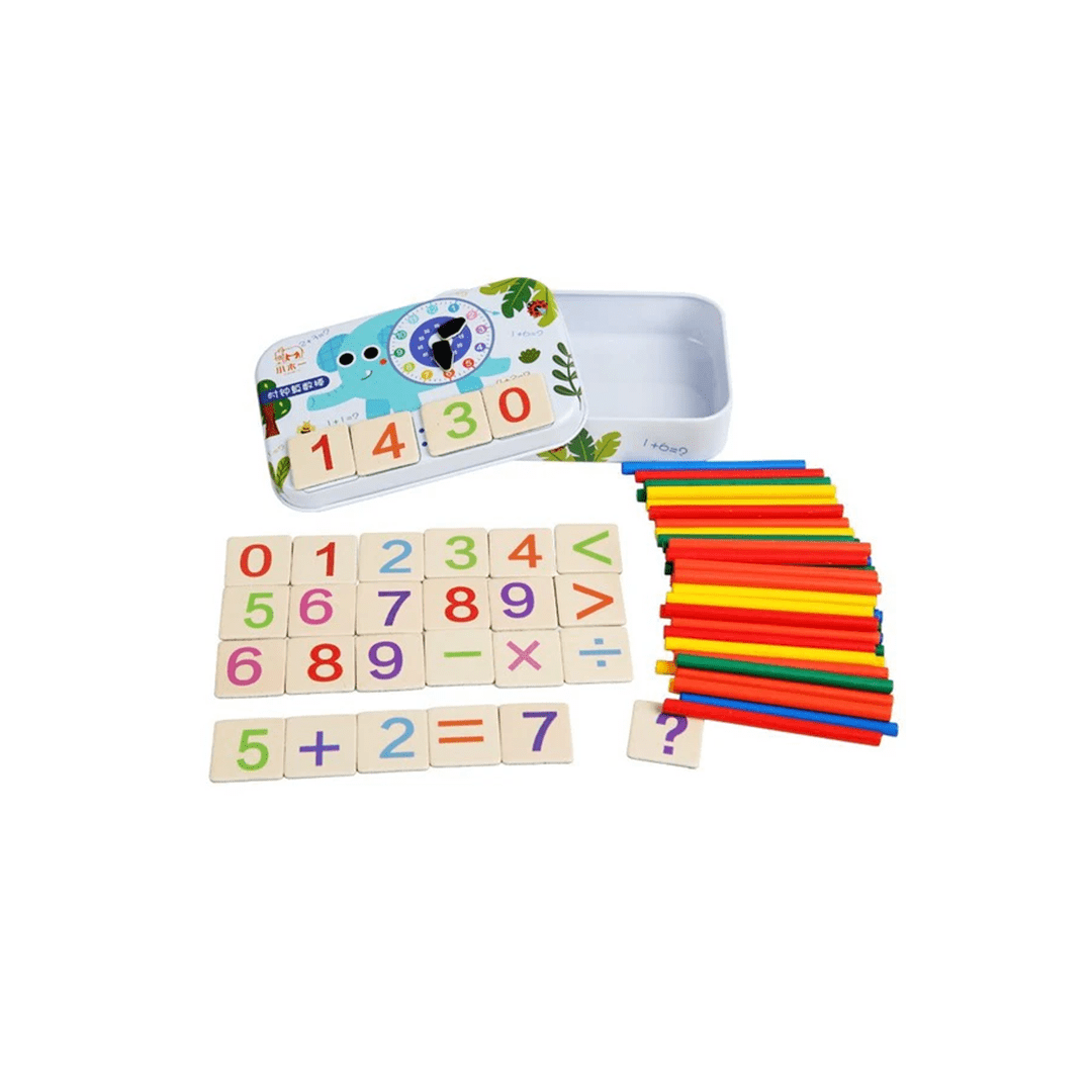 Extrokids Toys Extrokids Wooden Stick Numbers Game With Storage Box (3 Years+)