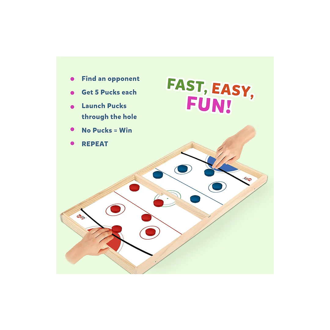 Little Berry Toys Little Berry 2 in 1 String Hockey Table Board Games for Adults & Kids (3-7 Years)