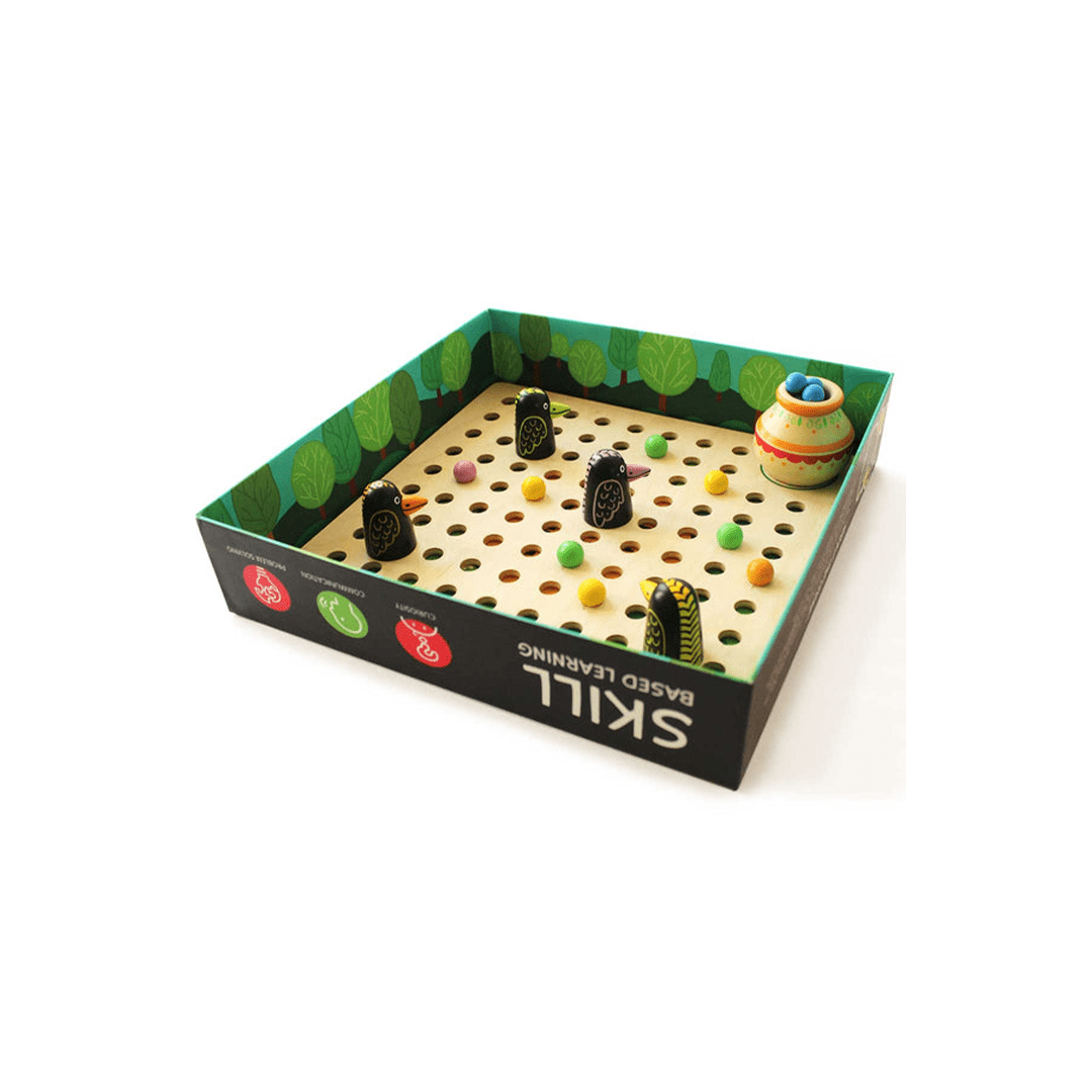 Shumee Toys Shumee Wooden Thirsty Crow Board Game - Fun Family Game Set (4 Years+)