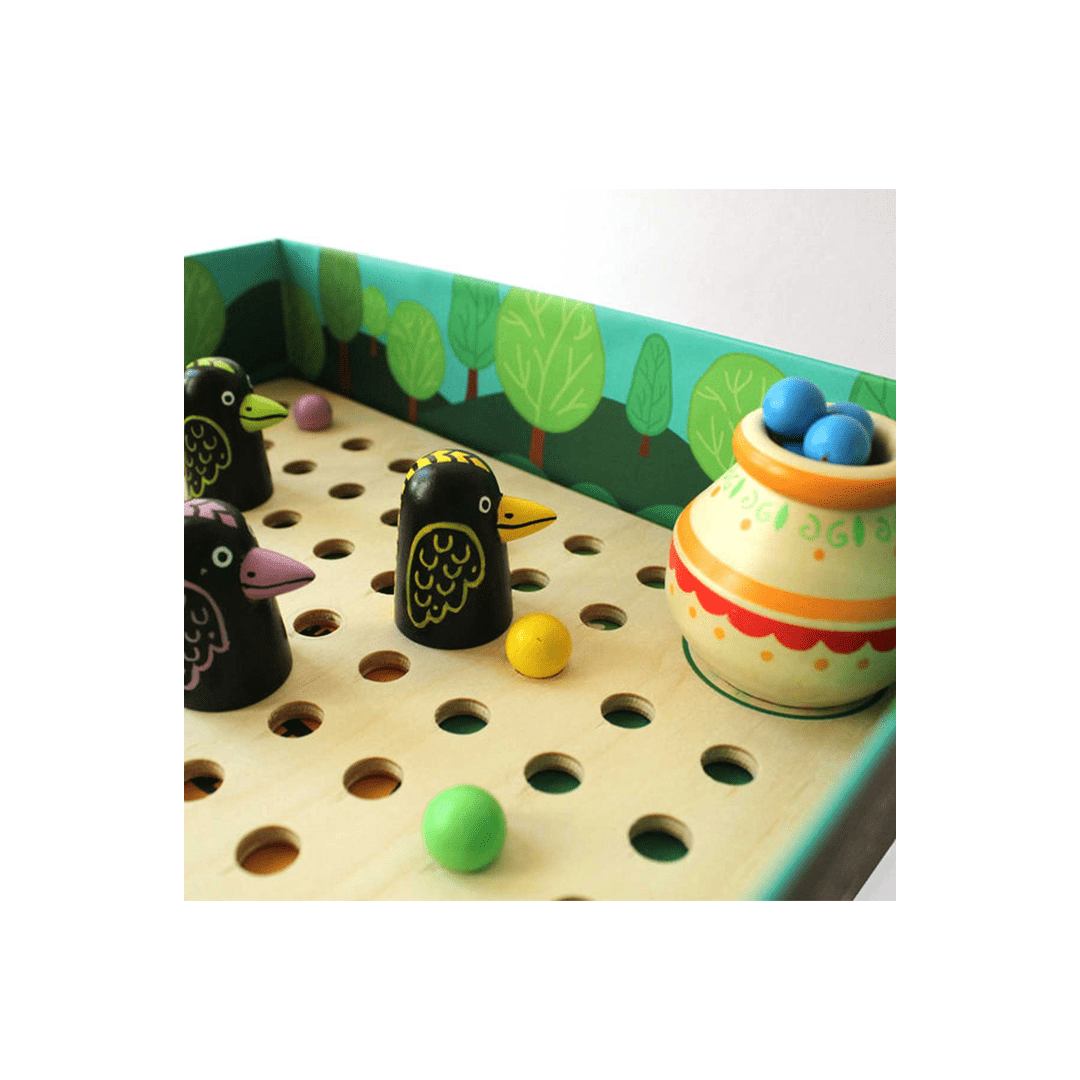 Shumee Toys Shumee Wooden Thirsty Crow Board Game - Fun Family Game Set (4 Years+)