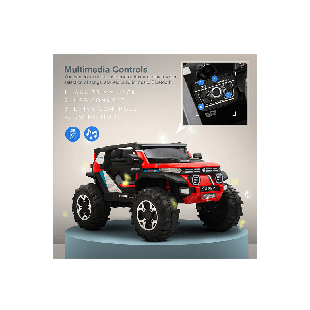 Baybee Ride-ons Baybee Thor 4×4 Battery Operated Jeep for Kids