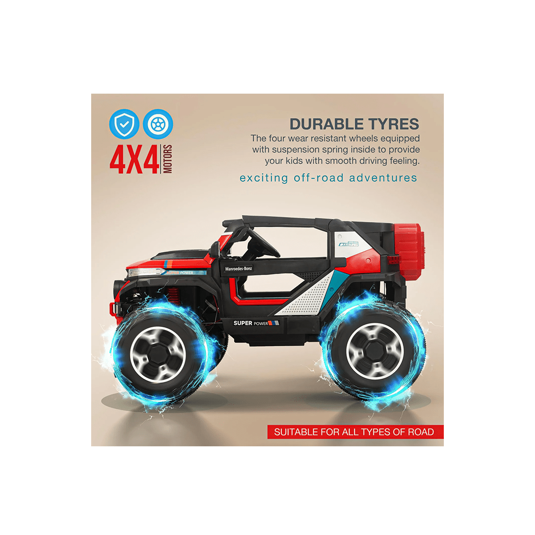Baybee Ride-ons Baybee Thor 4×4 Battery Operated Jeep for Kids