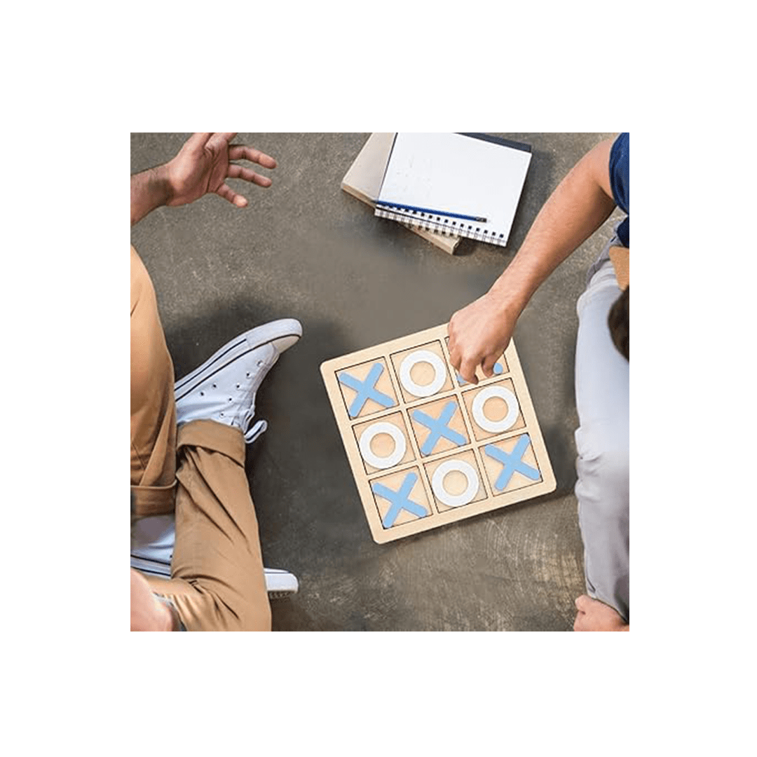 Baan Toys Toys Baan Toys Wooden Tic Tac Toe Classic Board Game - Multicolor (3 Years+)