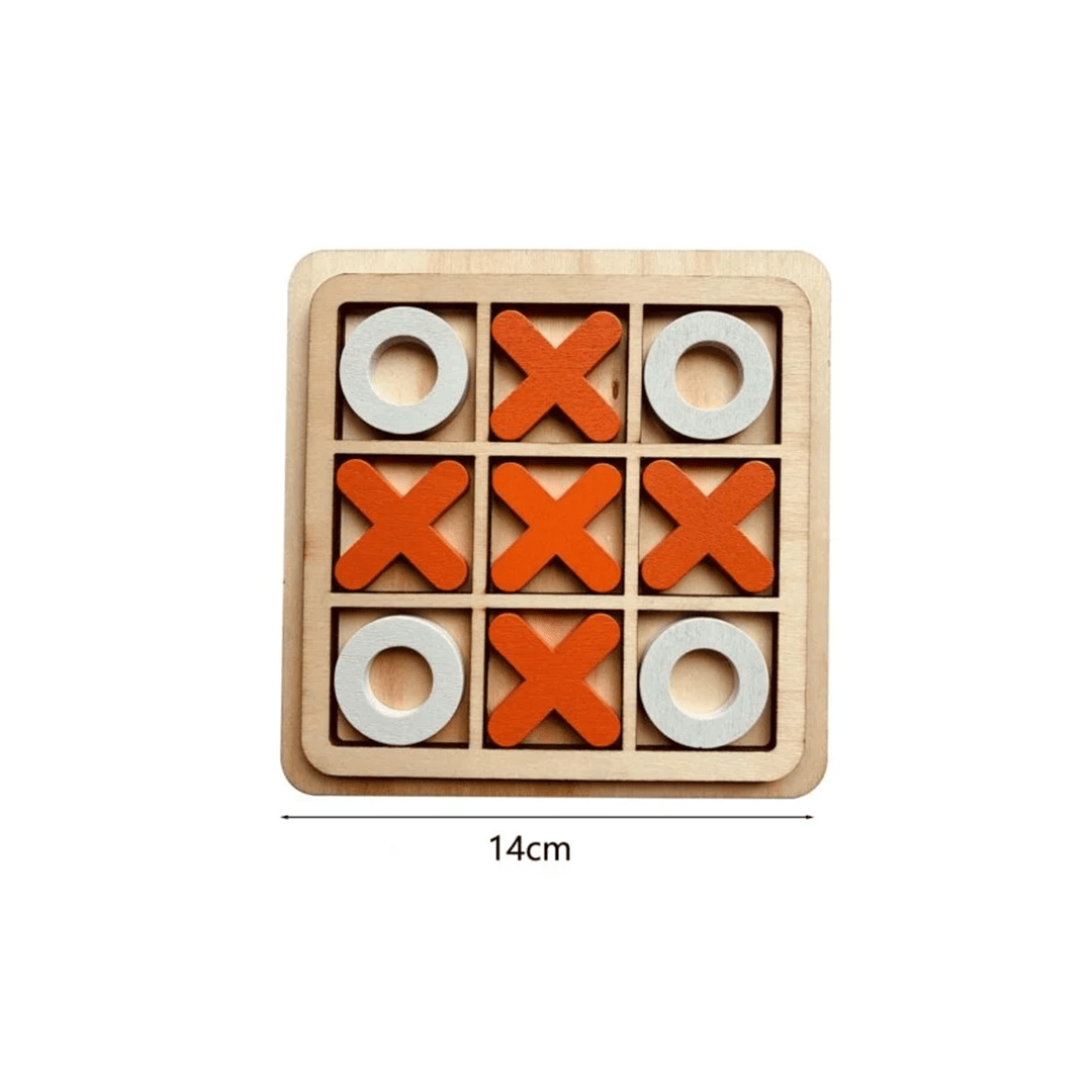 Baan Toys Toys Baan Toys Wooden Tic Tac Toe Classic Board Game - Multicolor (3 Years+)