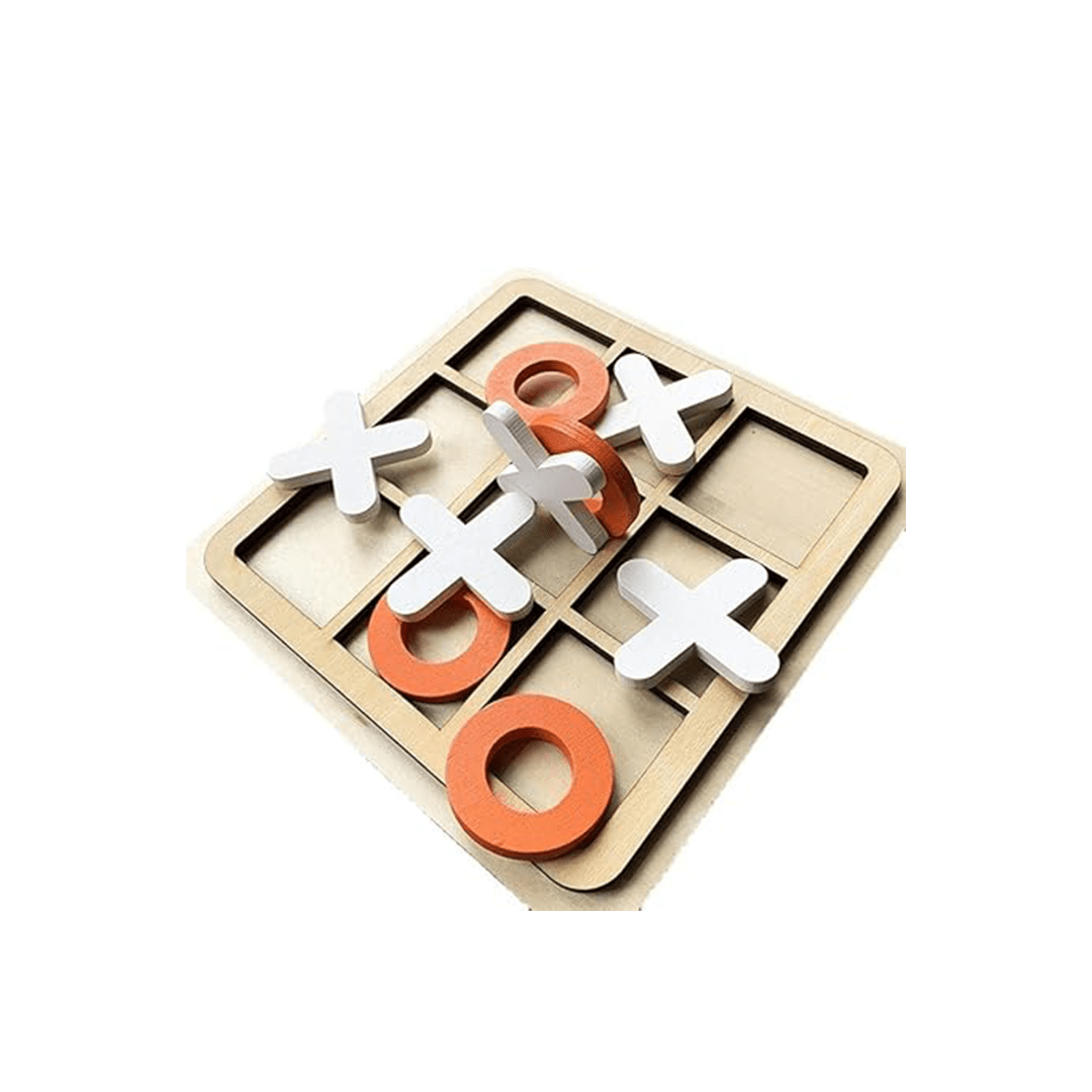 Baan Toys Toys Baan Toys Wooden Tic Tac Toe Classic Board Game - Multicolor (3 Years+)