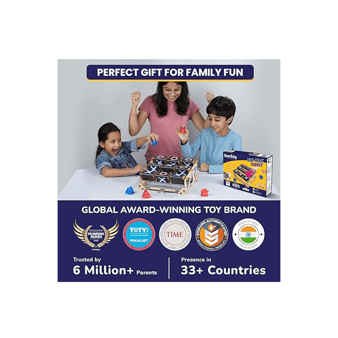 Smartivity Toys Smartivity Tic Tac Twist | DIY STEM Construction Toy( 6 Years+)