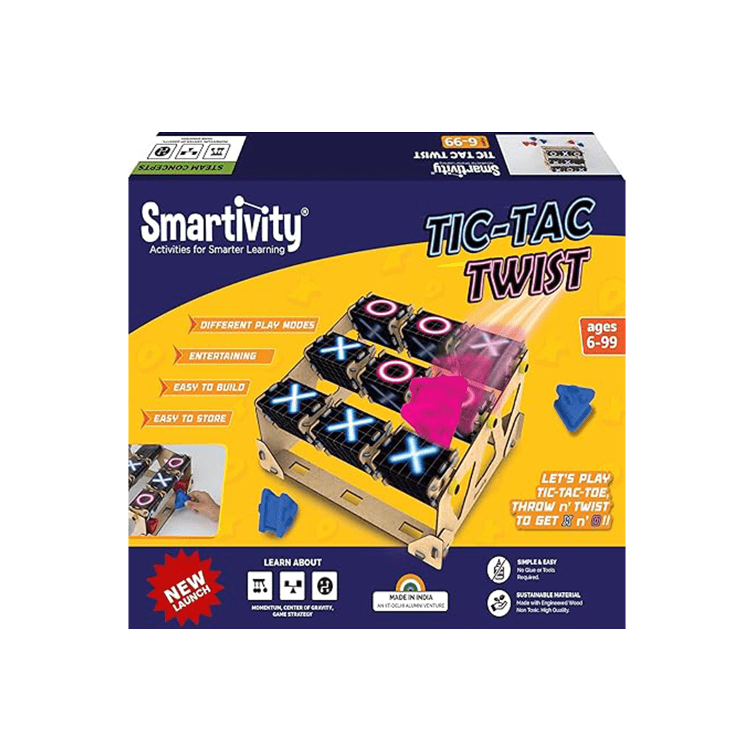 Smartivity Toys Smartivity Tic Tac Twist | DIY STEM Construction Toy( 6 Years+)