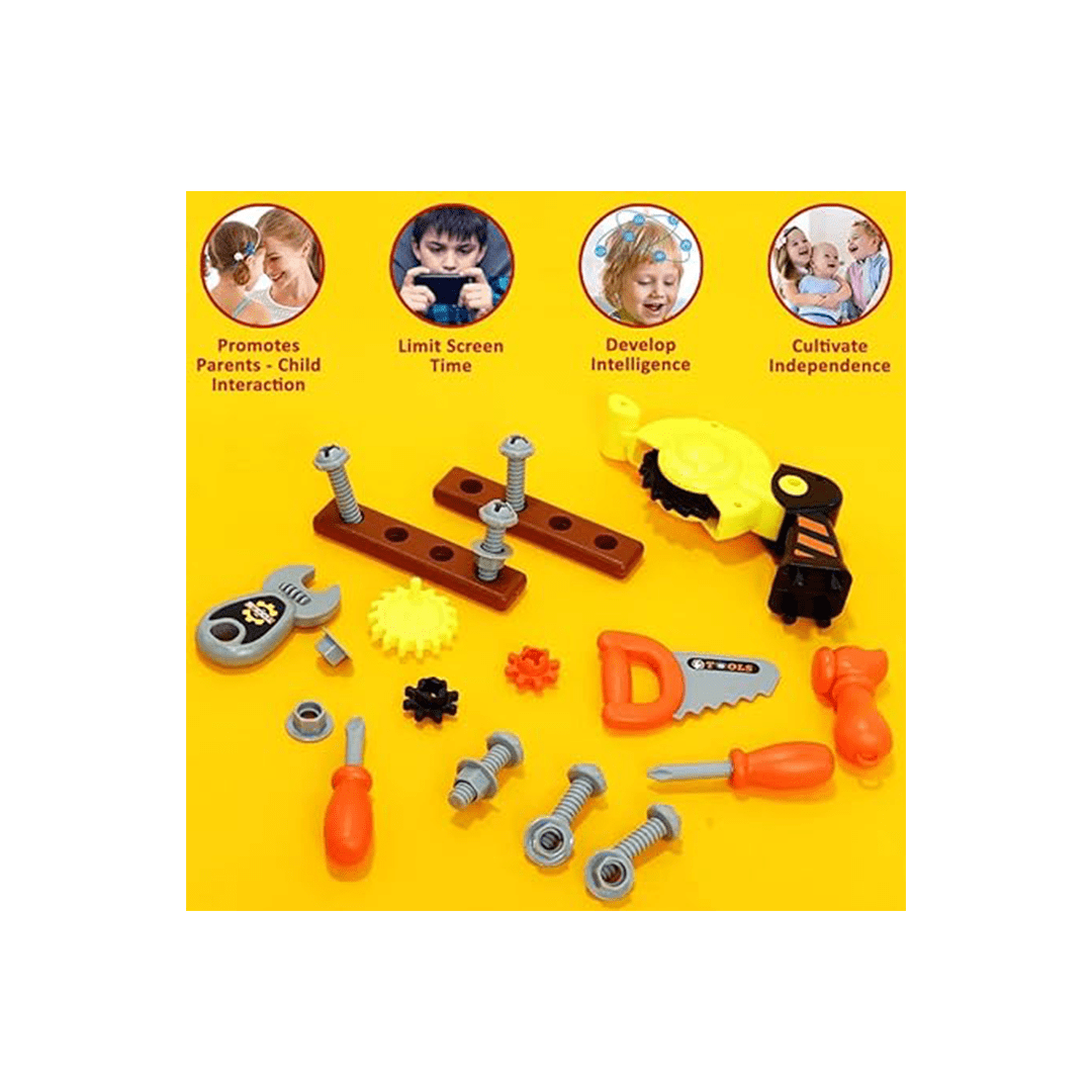 Baan Toys Toys Baan Toys Tools Kit Mechanical Construction Carpenter Box For Kids (3 Years+)