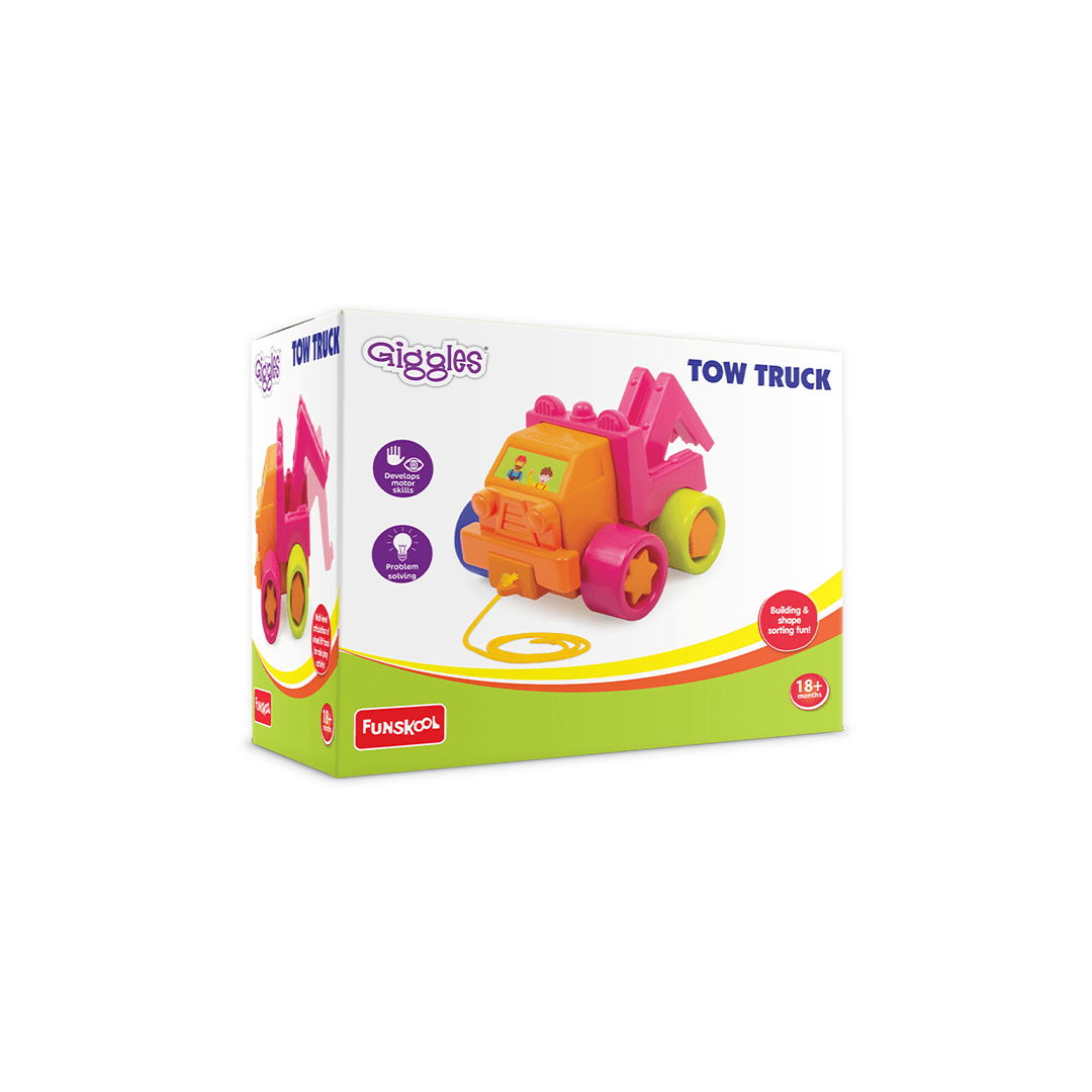 Funskool Toys Funskool Giggles Tow Truck (18 Months+)