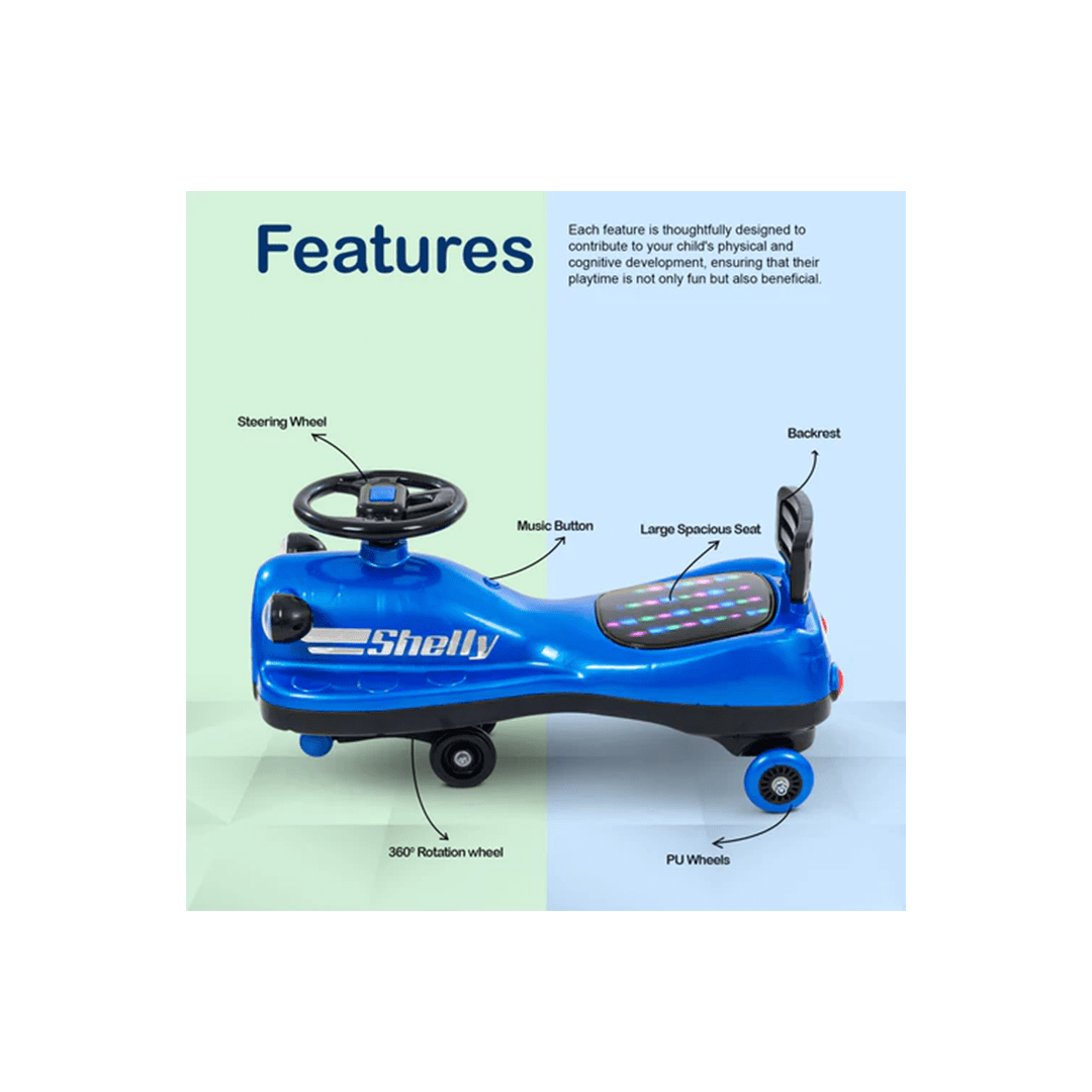 Baybee Ride-ons Baybee Shelly Trio Kids Magic Swing Cars for Kids, Twister Ride on Toy Kids (3-8 Years)