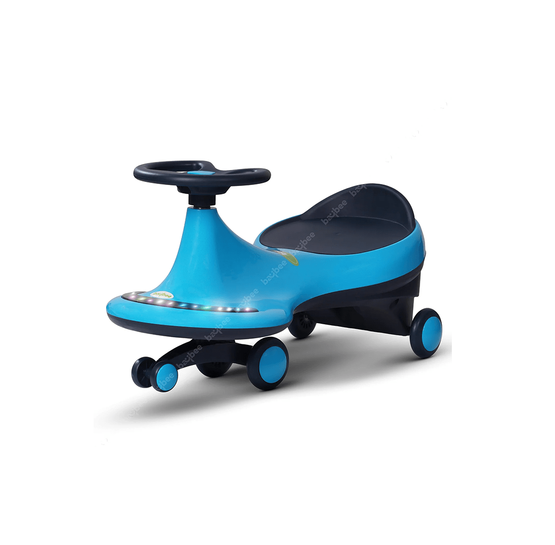 Baybee Ride-ons Baybee Trix Go Kids Magic Swing Cars for Kids Baby with Flashing LED Lights, Music & PP Wheels (3-8 Years)