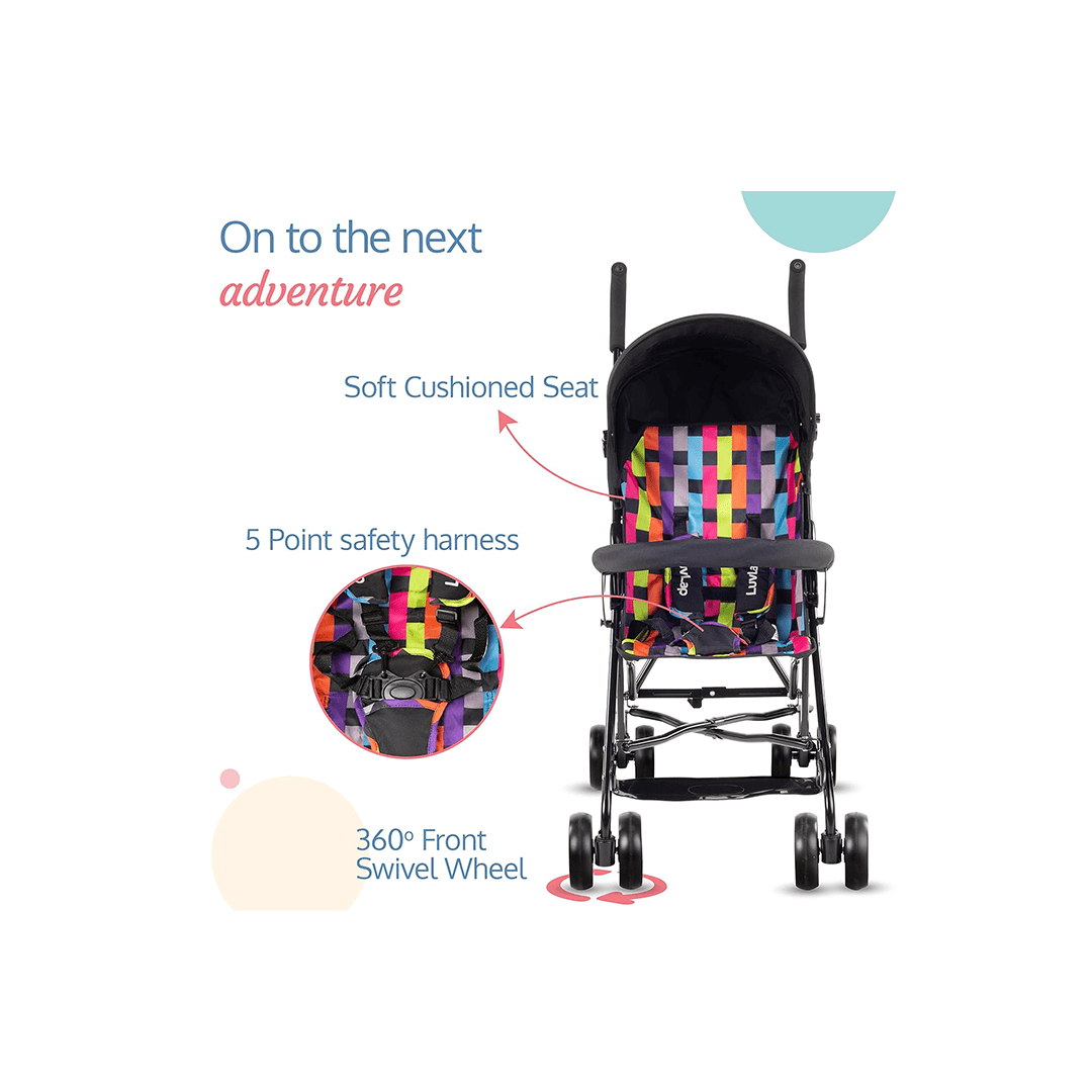 LuvLap Other Gears LuvLap Tutti Fruti Baby Stroller/Buggy, Compact & Travel Friendly Baby pram, 15Kg Capacity For Kids (6-36 Months)