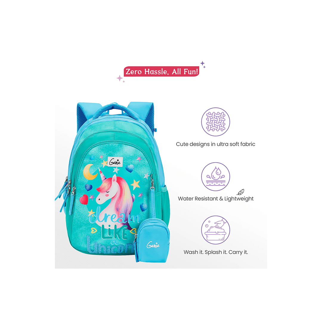 Genie Toys Genie Unicorndream Small Backpack for Kids (4-7 Years)