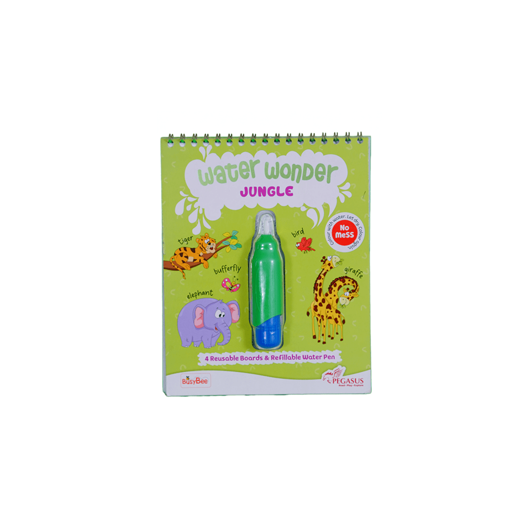 Pegasus Books Pegasus Water Wonder - Jungle (Reusable Magic Water Coloring Book ) (3 years+)