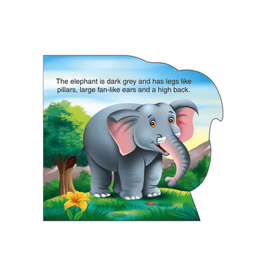 Sawan Books Sawan Presents 'Who Am I' Elephant | Die-Cut Shape Board-Book