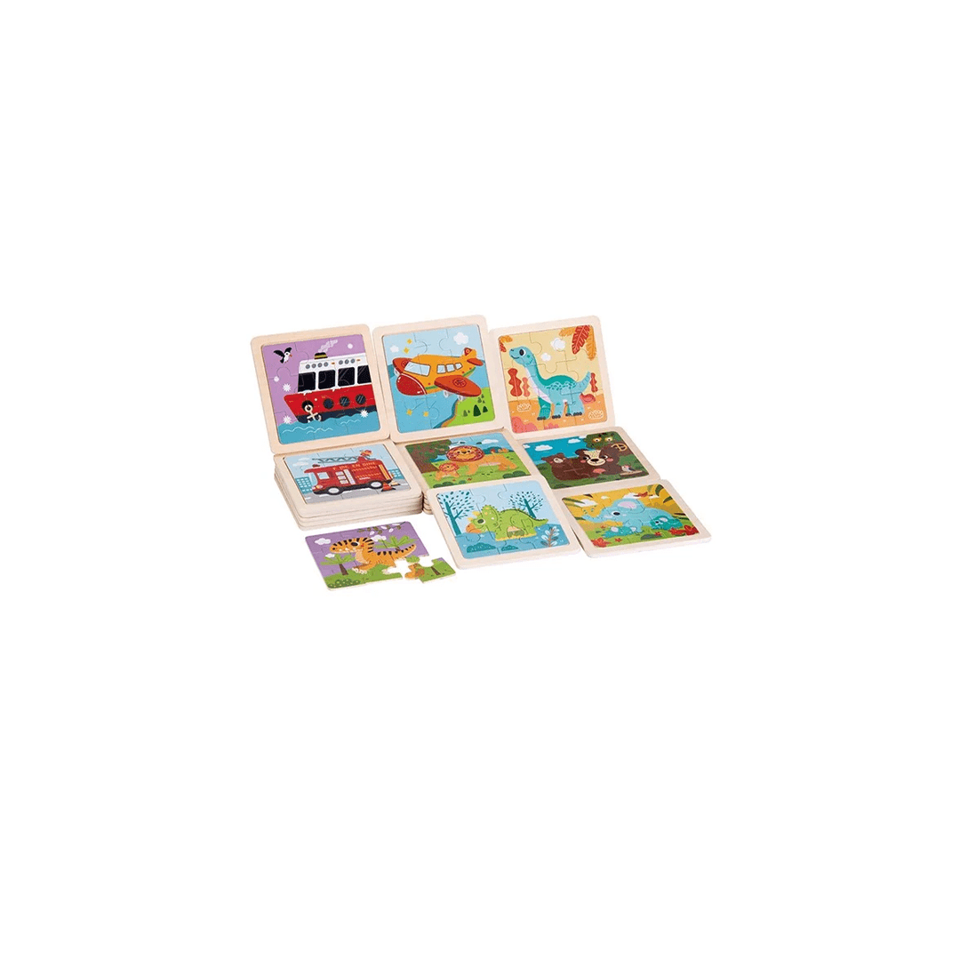 Extrokids Toys Extrokids Wooden 9Pcs Puzzle With Frame 1 Pc (4-5 Years)