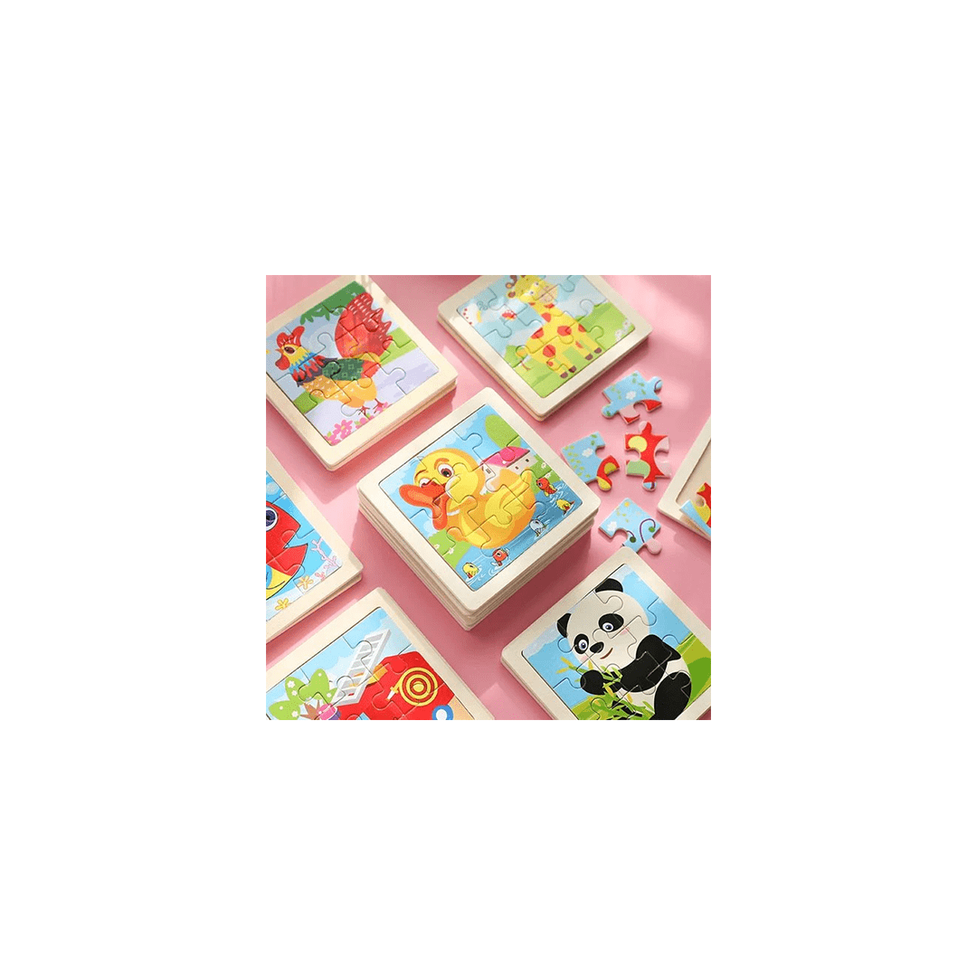 Extrokids Toys Extrokids Wooden 9Pcs Puzzle With Frame 1 Pc (4-5 Years)