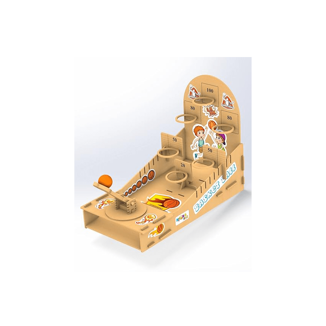 Baan Toys Toys Baan Toys Mini Wooden Basketball Tabletop Game for Children (4 Years+)