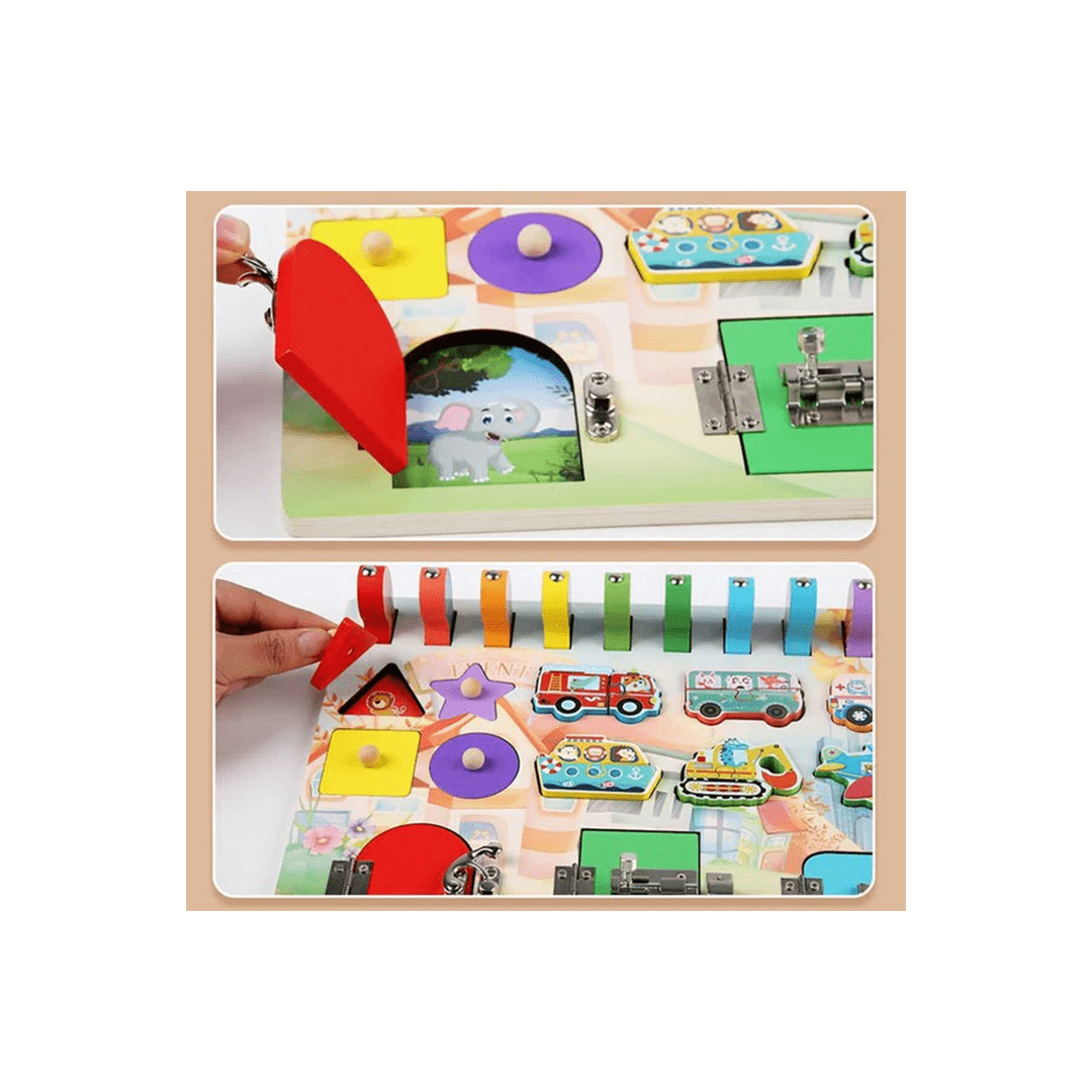 Extrokids Toys Extrokids Wooden Fishing Busy Board (2 Years+)