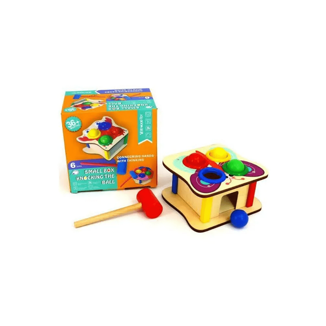 The Clever Clogs Toys The Clever Clogs Wooden Hammer Ball Knock (3 Years+)