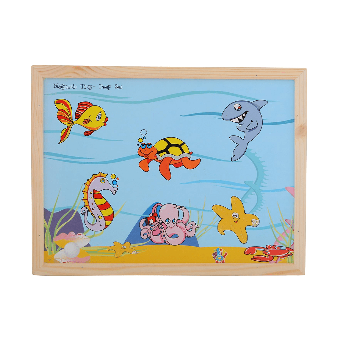 Skillofun Toys Skillofun Wooden Magnetic Twin Play Tray - Deep Sea