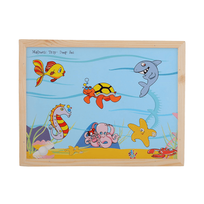 Skillofun Toys Skillofun Wooden Magnetic Twin Play Tray - Deep Sea