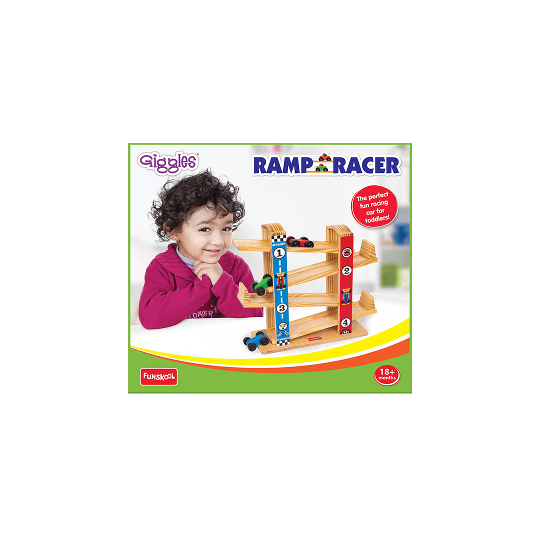 Funskool Toys Funskool Giggles Wooden Ramp Racer (18 Months+)