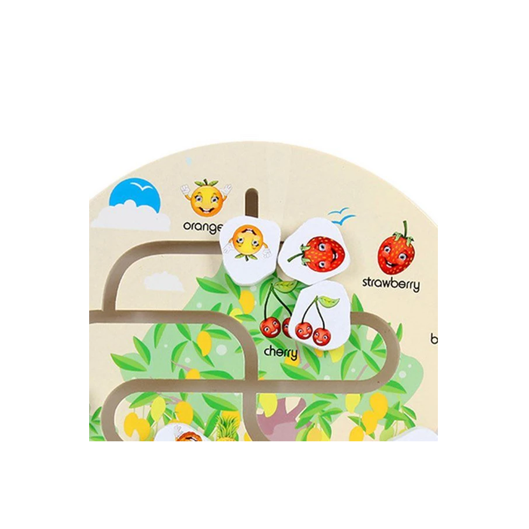 Extrokids Wooden Reach The Destiny - Fruit Maze (3 Years+): Developments Toys For Little Ones in India