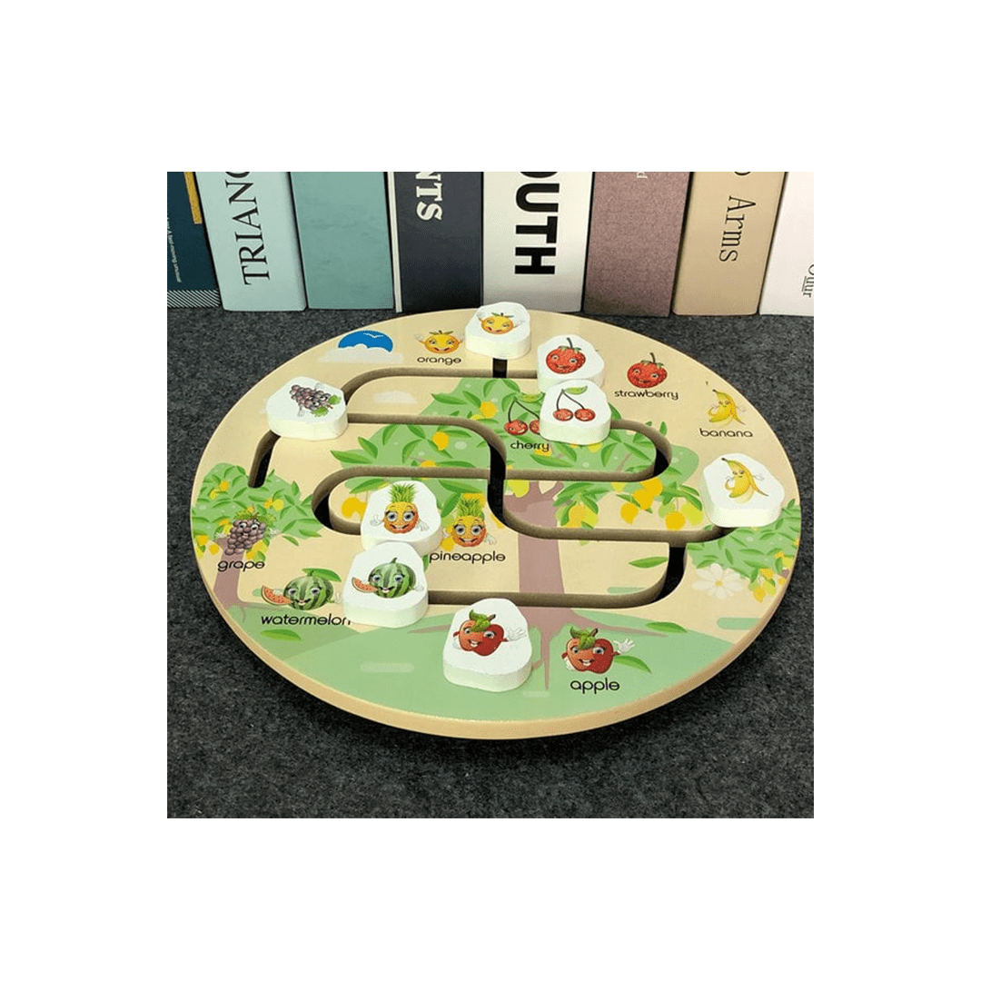 Extrokids Toys Extrokids Wooden Reach The Destiny - Fruit Maze (3 Years+)