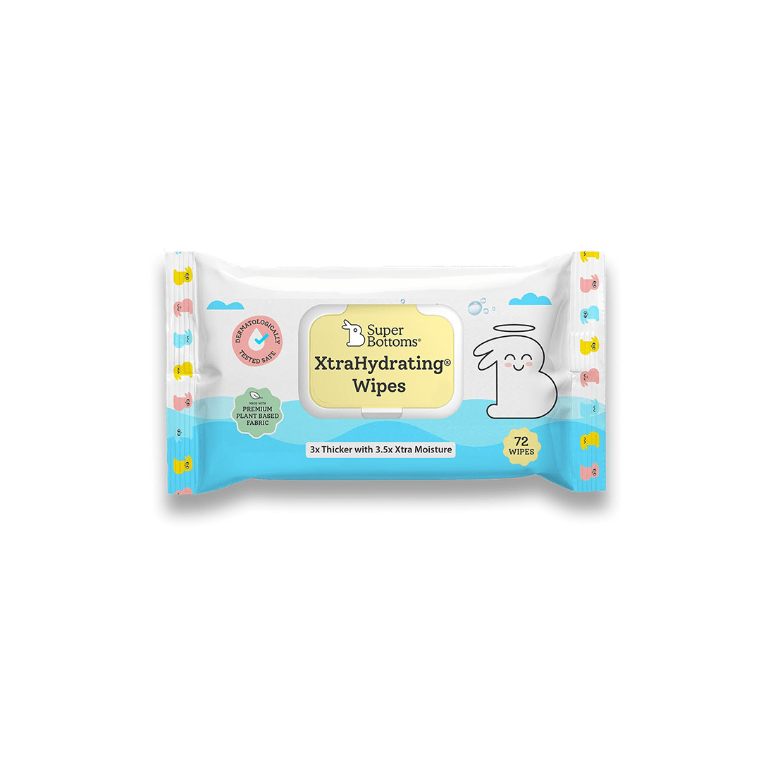 SuperBottoms Baby Care SuperBottoms XtraHydrating Wipes with Mild Natural Fragrance 72 pcs (0 Months+)