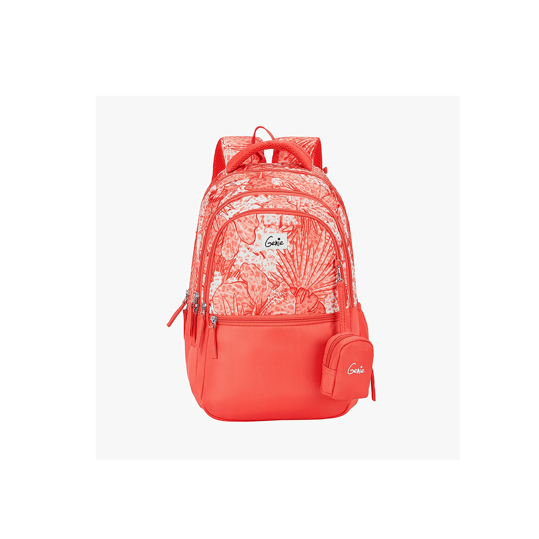 Genie Toys Genie Donna 27L Coral School Backpack For Kids
