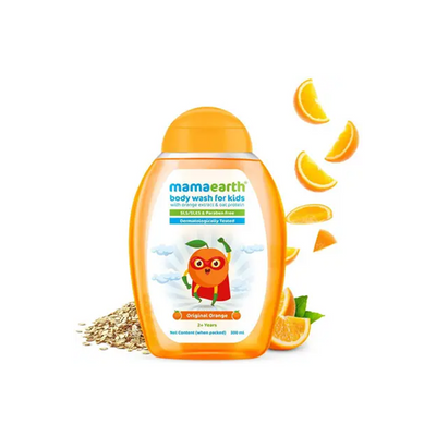Mamaearth Original Orange Body Wash For Kids with Orange & Oat Protein