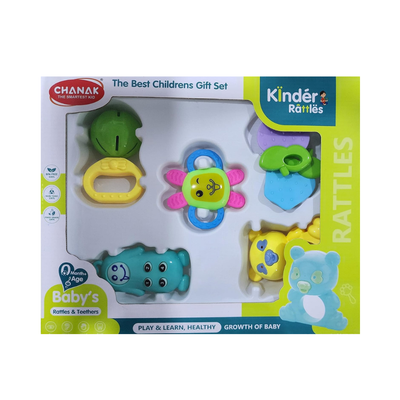 Chanak Toys Baby Toys 0-6 Months Infant Toys Teething Toys for Babies 0-6-12 Months 6 PCS