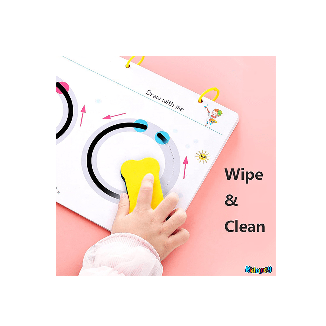 quality zone Toys Quality Zone Pen COntrol Training Exercise hand Control Book Rewritable Book For Kids (3 Years+)