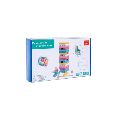 Baan Toys Toys Baan Toys Expression Wooden Stacking Tumbling Tower For Kids (3 Years+)