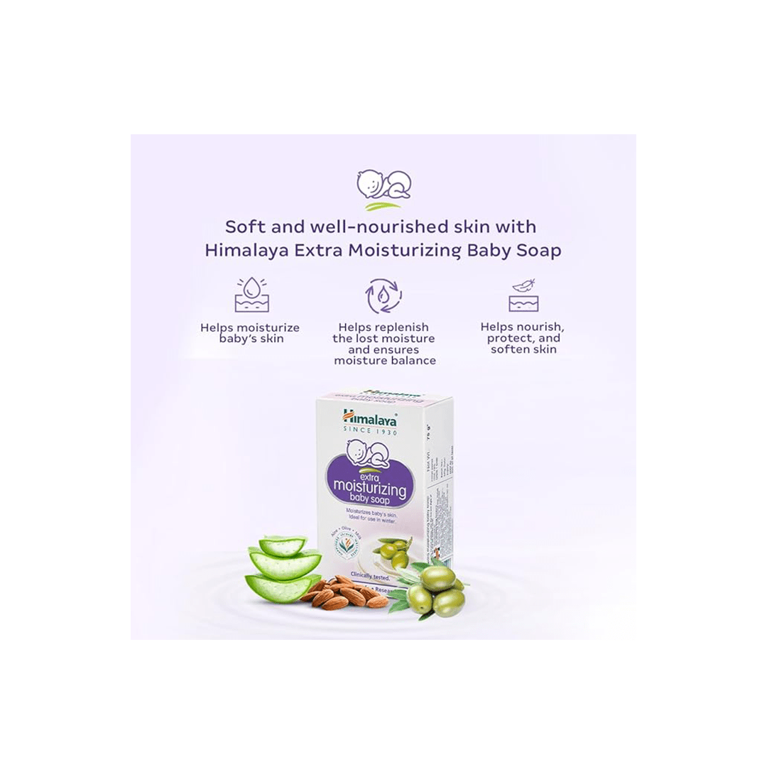 Himalaya Baby Care Himalaya Extra Moisturizing Baby Soap (0-24 Months)
