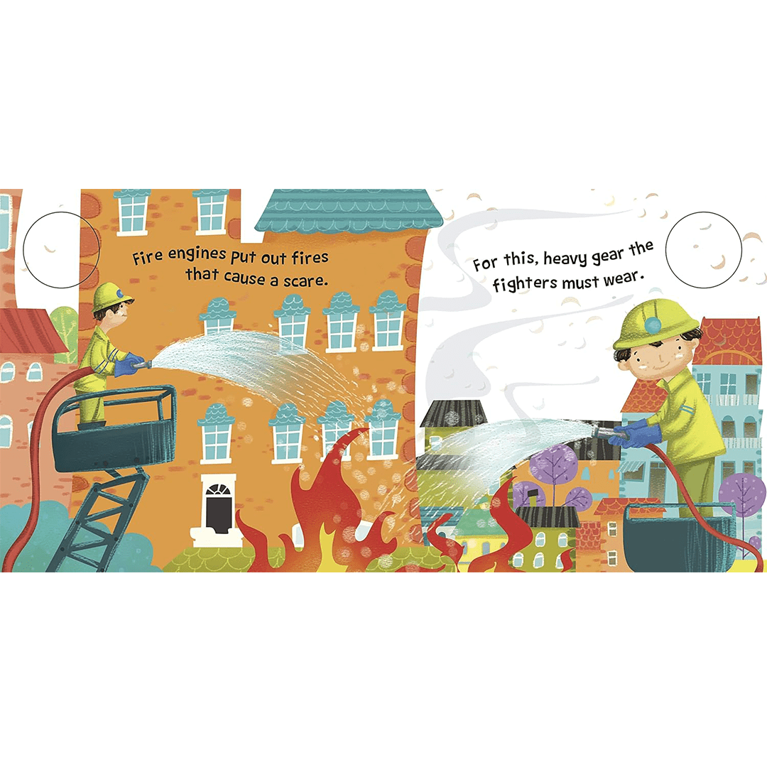 Om Books International Books Om Books Sound Book Fire Engine (Board Book For Children) (1-3 Years)