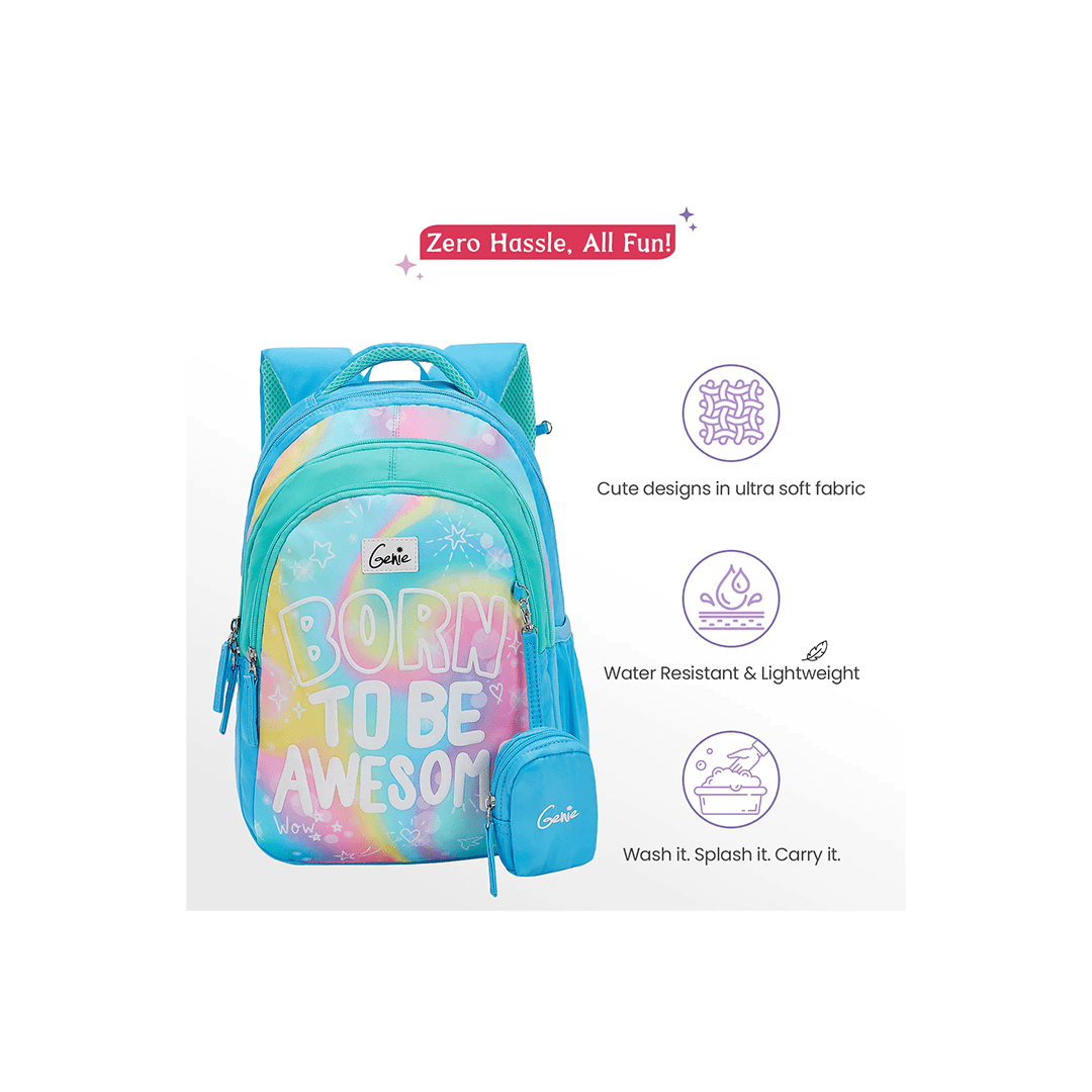 Genie Toys Genie Awesome Small Backpack for Kids (4-7 Years)